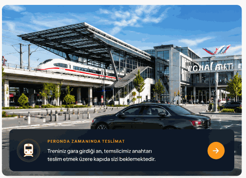 Konya YHT Tren Garı ve Ecrin Rent A Car Teslimat
